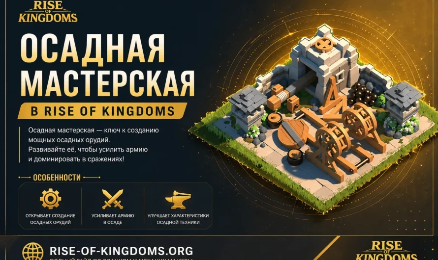 Осадная мастерская в Rise of Kingdoms