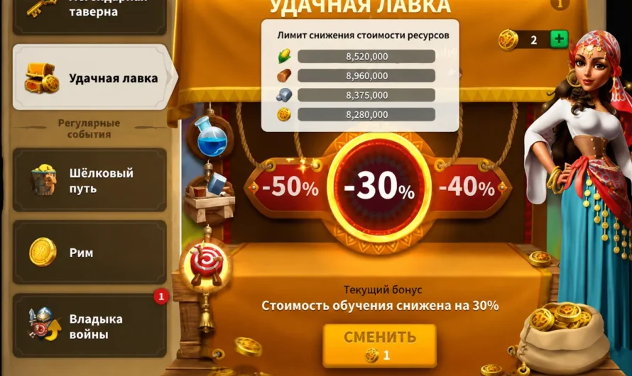 Счастливая лавка и Счастливое вращение в Rise of Kingdoms: полный гайд