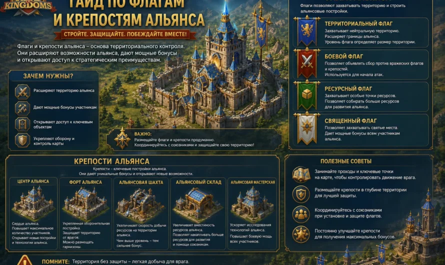 Гайд по флагам и крепостям альянса в Rise of Kingdoms