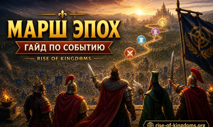 Гайд по событию «Марш эпох» в Rise of Kingdoms