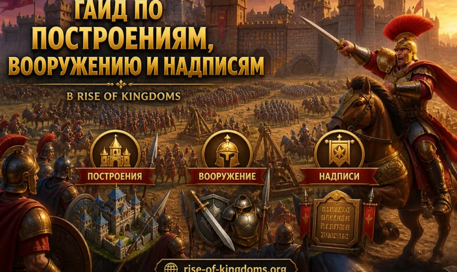 Гайд по построениям, вооружению и надписям в Rise of Kingdoms
